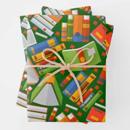 Buchmuster Geschenkpapier Set (Beispiel)