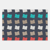 Buchmuster Geschenkpapier Set (Vorderseite)