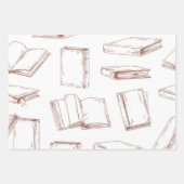 Buchmuster Geschenkpapier Set (Vorderseite 2)