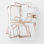 Buchmuster Geschenkpapier Set (Beispiel)