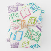 Buchmuster Geschenkpapier Set (Beispiel)