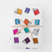 Buchmuster Geschenkpapier Set (Beispiel)