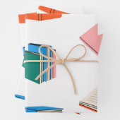 Buchmuster Geschenkpapier Set (Beispiel)