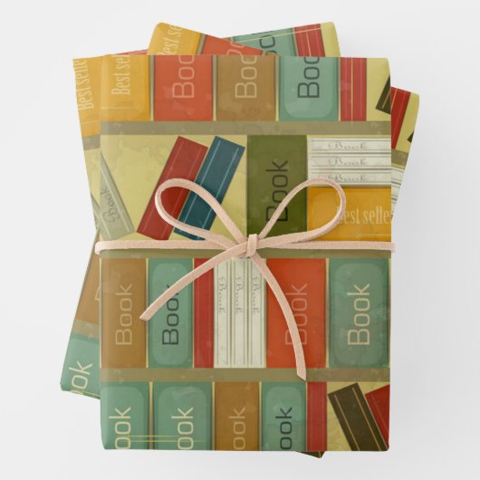 Buchmuster Geschenkpapier Set (Beispiel)