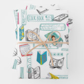 Buchmuster Geschenkpapier Set (Beispiel)