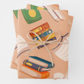 Buchmuster Geschenkpapier Set (Beispiel)
