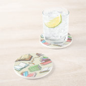 Buchmuster Getränkeuntersetzer (Seite)