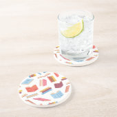 Buchmuster Getränkeuntersetzer (Seite)