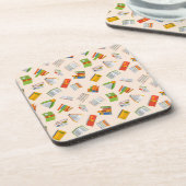 Buchmuster Getränkeuntersetzer (Linke Seite)