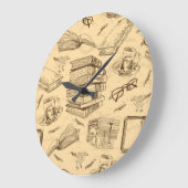 Buchmuster Große Wanduhr (Winkel)