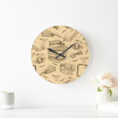 Buchmuster Große Wanduhr (Zuhause)