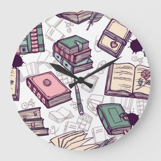 Buchmuster Große Wanduhr (Vorderseite)