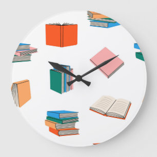 Buchmuster Große Wanduhr