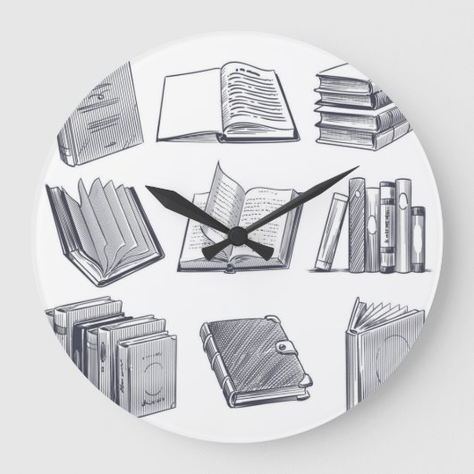 Buchmuster Große Wanduhr (Vorderseite)