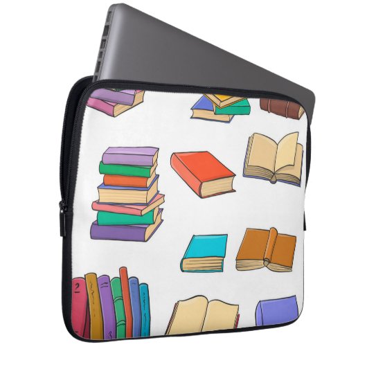 Buchmuster Laptopschutzhülle (Vorne Rechts)