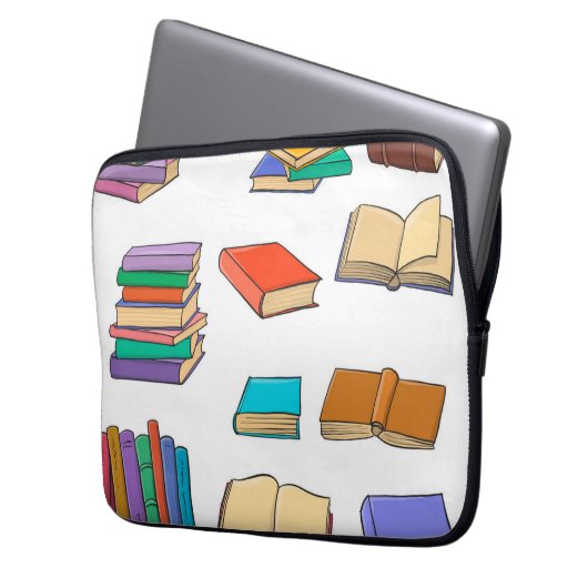 Buchmuster Laptopschutzhülle (Vorderseite Links)