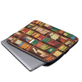 Buchmuster Laptopschutzhülle (Vorne Knopf)