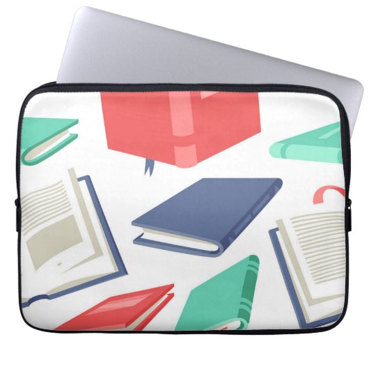 Buchmuster Laptopschutzhülle (Vorderseite)