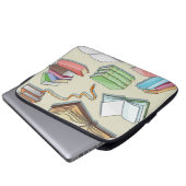 Buchmuster Laptopschutzhülle (Vorne Knopf)
