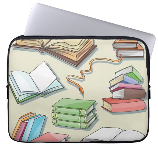 Buchmuster Laptopschutzhülle (Vorderseite)
