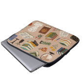 Buchmuster Laptopschutzhülle (Vorne Knopf)