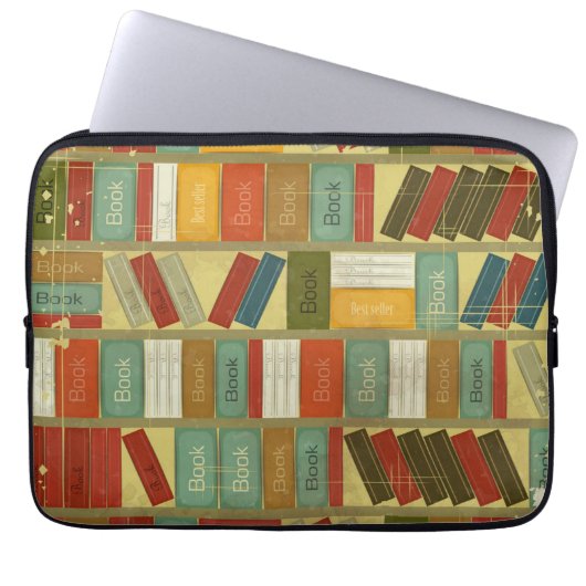 Buchmuster Laptopschutzhülle (Vorderseite)