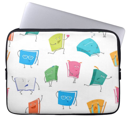 Buchmuster Laptopschutzhülle (Vorderseite)