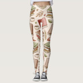 Buchmuster Leggings (Vorderseite)