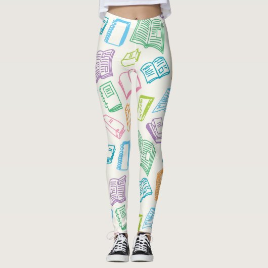 Buchmuster Leggings (Vorderseite)