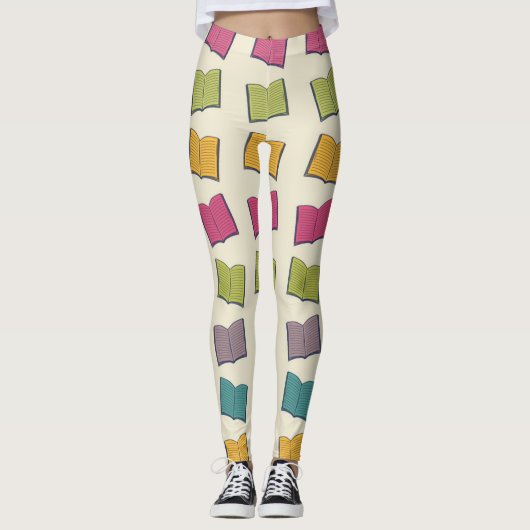 Buchmuster Leggings (Vorderseite)