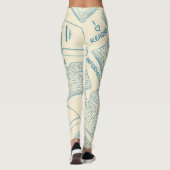Buchmuster Leggings (Rückseite)