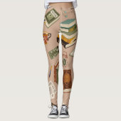 Buchmuster Leggings (Vorderseite)