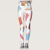 Buchmuster Leggings (Vorderseite)
