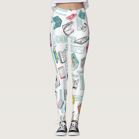 Buchmuster Leggings (Vorderseite)