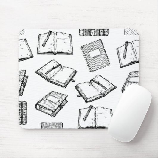 Buchmuster Mousepad (Mit Mouse)