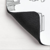 Buchmuster Mousepad (Ecke)
