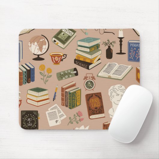 Buchmuster Mousepad (Mit Mouse)