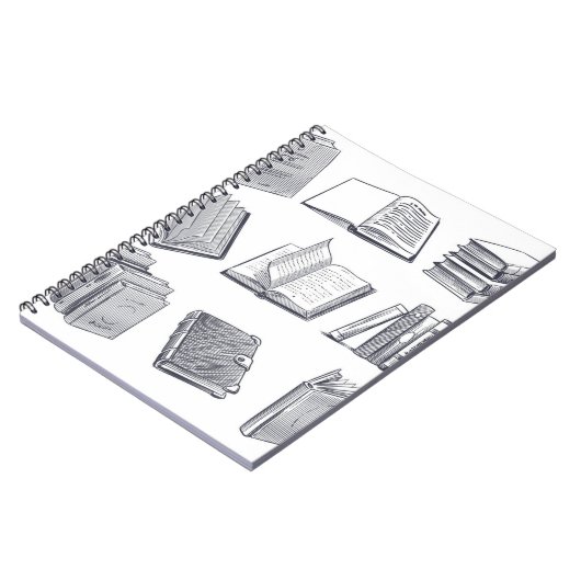 Buchmuster Notizblock (Linke Seite)