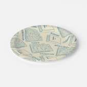 Buchmuster Pappteller (Schrägansicht)