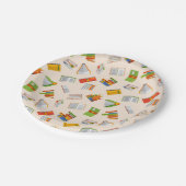 Buchmuster Pappteller (Schrägansicht)