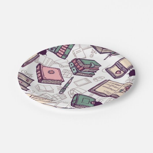 Buchmuster Pappteller (Schrägansicht)