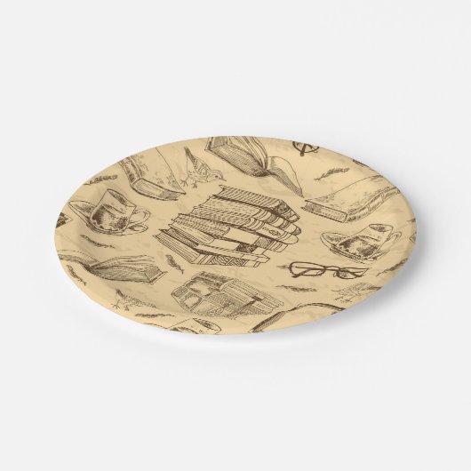 Buchmuster Pappteller (Schrägansicht)