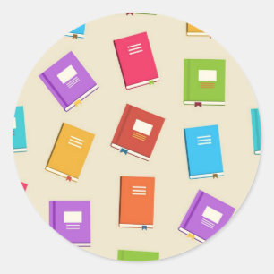 Buchmuster Runder Aufkleber