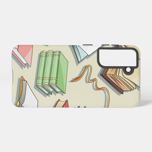 Buchmuster Samsung Galaxy Hülle (Rückseite (Horizontal))