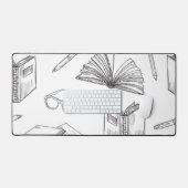 Buchmuster Schreibtischunterlage (Tastatur & Maus)