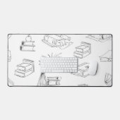 Buchmuster Schreibtischunterlage (Tastatur & Maus)