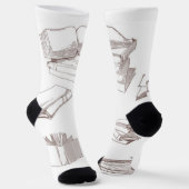 Buchmuster Socken (Gewinkelt)