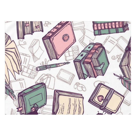 Buchmuster Tischdecke (Vorderseite (Horizontal))