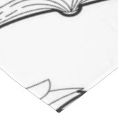 Buchmuster Tischdecke (Schrägansicht)