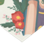 Buchmuster Tischdecke (Schrägansicht)